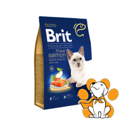 Brit Premium by Nature Cat Adult Salmon 300g, Ukusan Obrok za Odrasle Mačke