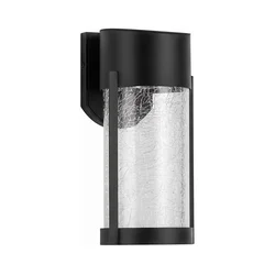 LED solarna zidna lampa LED/3,7V 300 mAh IP44 crna