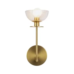 Alora Mood ALM-SYLVIA-1WB-BG-CL - Zidna lampa SYLVIA 1xE14/40W/230V zlatna