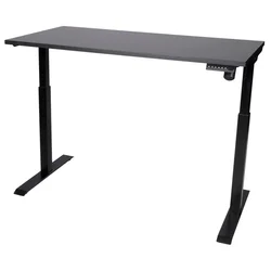 Elektropodesivi sto Ergodynamic A3, Sa jednim motorom, 1200 x 600 x 25mm, Crni