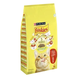 FRISKIES PURINA Suva hrana za mačke, Meso, piletina i povrće, 10 kg