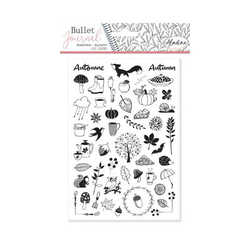 Dnevniške štampiljke Stampo BULLET JOURNAL, 50 kosov - Jesen