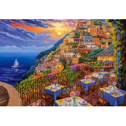 Castorland - Puzzle Romantični pozitanski večer - 1 500 kosov