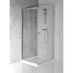 AGGA Tuš kabina 800x800 mm, prozorno steklo - 80x80 cm - Aqualine - 24 - Kvadrat z vogalnim vhodom - 800 - 1850 - 800 - 5 - 14