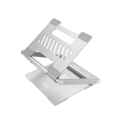 Canyon Laptop stands with hub, TYPE C F to HDMI2.0+2USB3.0+USBC3.0+RJ45+PD, TYEP C TO C cable 1m white with Emarker: HUSB332A, Material: Aluminum case