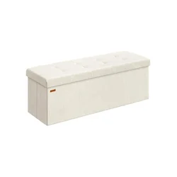 Songmics Shranjevalna klop 38x110x38 cm bela