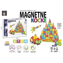 Magnetne Kocke Magnetni konstruktor Raketa 100 delova Magnetne kocke ( SW12762 )