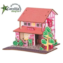Čarolijashop 3d drvene puzzle - PINK PRODAVNICA ( 802)