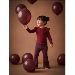 Sinsay - Bodi s volanom - burgundy