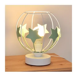 Dečija stona lampa STARS 1xE27/15W/230V zelena/bela