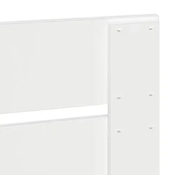 Vidaxl Konstrukcija postelje Bela 120 x 190 cm Masivno borovo les