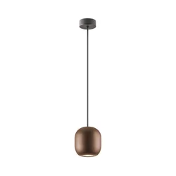 Redo 01-3479 - Lestenec na vrvici BOOM 1xGU10/10W/230V pr. 12 cm rjava