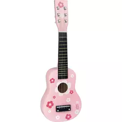 Vilac Pink kitara z rožicami