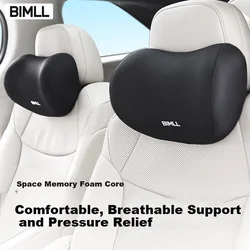 Bimll Set jastuka za vrat i leđa za auto sedište, Crni