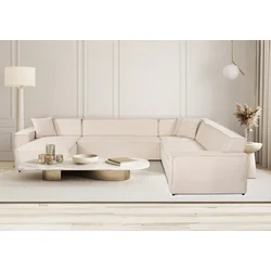 Atelier del Sofa Ugaona garnitura Puzzle 100x72x167cm Bež