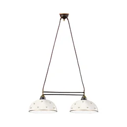 Kolarz 731.82.171 - Luster na sajli NONNA 2xE27/75W/230V sa cvetnim motivom, roze zlato