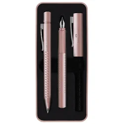 GARNITURA OLOVKA KEMIJSKA PLUS NALIVPERO GRIP 2011 CLASSIC U MET.KUT. FABER CASTELL 201539 ROZA