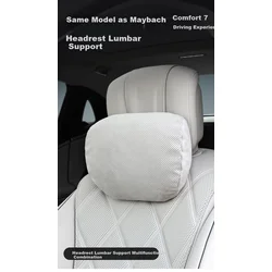 Bimll Set jastuka za vrat i leđa za auto sedište za Maybach, Crveni