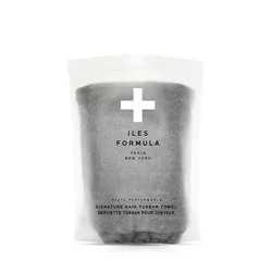 Iles Formula Gray Microfiber Towel Turban