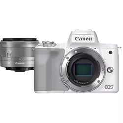 Komplet fotoaparata Canon EOS M50 Mark II MILC (z 15–45 mm IS STM objektivom), bel