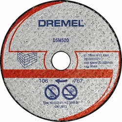 Dremel Višenamenski disk za sečenje cigle i kamena za alat DSM20, DSM520, 2615S520JB