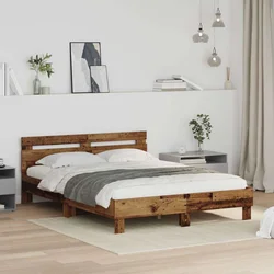 Krevetna konstrukcija Staro drvo 140 x 200 cm Konstruirano drvo