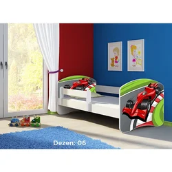 Deciji krevet ACMA II 140x70 + dusek 6 cm WHITE6