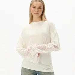 Cropp - Črna bluza - bela