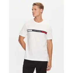 Tommy Hilfiger Majica MW0MW36498 Bela Regular Fit