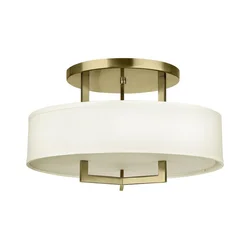 Hinkley HK-HAMPTON-SF-BB - plafonsko svetlo HAMPTON 3xE27/60W/230V, prečnik 50,8 cm, zlatna