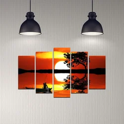 Wallity Set Slika 5DMDF-5, 5 Delova