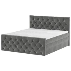 Boxspring Krevet Elio 180/200 cm , grafitno siva