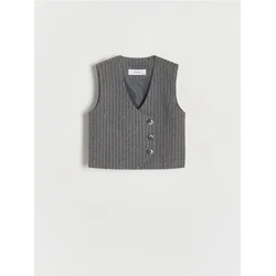 Reserved - GIRLS` VEST - tamno siva - 347DB-90X