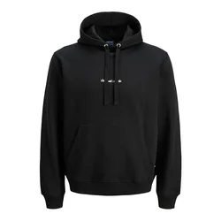 JACK & JONES Majica JORNORREBRO črna/bela