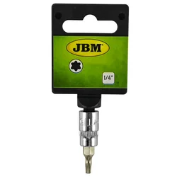 JBM Nasadni ključ sa bitom 1/4, T27 torx, Hrom