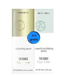 FEEL FREE - THE RANGE SERUM ARGIRELINE 10% 30ml + GRATIS SERUM - AHA 15% + BHA 2% 30ml
