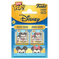 Figurici Funko Bitty Pop! Disney - Mickey Mouse in Minnie Mouse, komplet 2 figuric