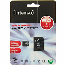 (Intenso) Micro SD Kartica 64GB Class 10 sa adapterom - SDXCmicro+ad-64GB/Class10