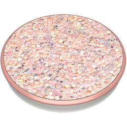 PopSocket SPARKLE Sparkle Rose PopGrip O 38.82 mm Swappable Repositionable Wireless Charging Compatible Pink and Multicolored Sparkles 800499