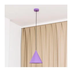 Luster na sajli ETNA II 1xE27/15W/230V, prečnik 25 cm, ljubičasta