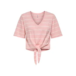 ONLY Majica ONLSUMMER  roza / bela