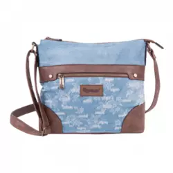 PULSE torba na rame Jeans worn out 121353, plava/braon