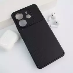 Maska Carbon Defender za Xiaomi Redmi Note 14 4G (EU) (China Edition 163.25*76.55*8,16 mm) crna