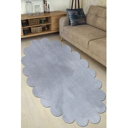 Conceptum Hypnose Tepih Ellipse Daisy, 150x230 cm, Svetlosivi