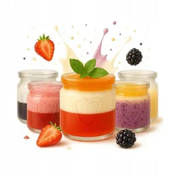 shumee 5x posodic za sladico 150 ml Stekleni kozarec v obliki srca za sladice