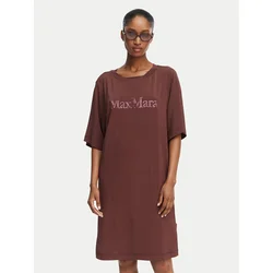 Max Mara Beachwear Vsakodnevna obleka 2616621049650 Rjava Regular Fit