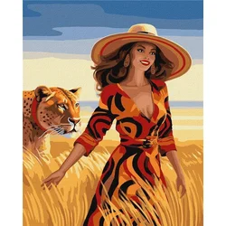 Rayher.	 Slikanje po številkah, Walk in the field, 40x50 cm