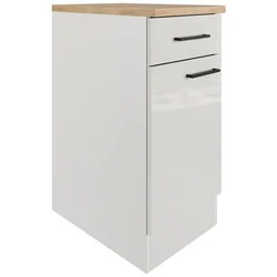 FlexWell Kuhinjska Spodnja Omarica Levi, Svetlo Siva, Š. 40 Cm