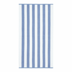 Bela/modra bombažna brisača 50x85 cm Stripe Jacquard – Bianca