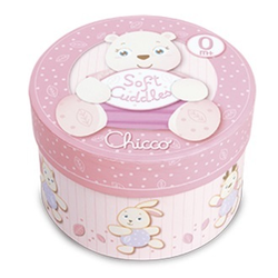 CHICCO Soft Cuddles igračka medo u poklon kutiji - roza 0m+